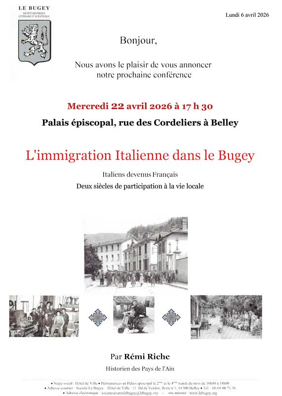 conf immigration italienne bugey